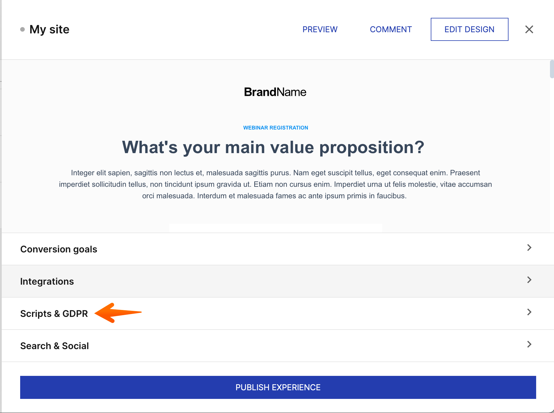 Название сайта