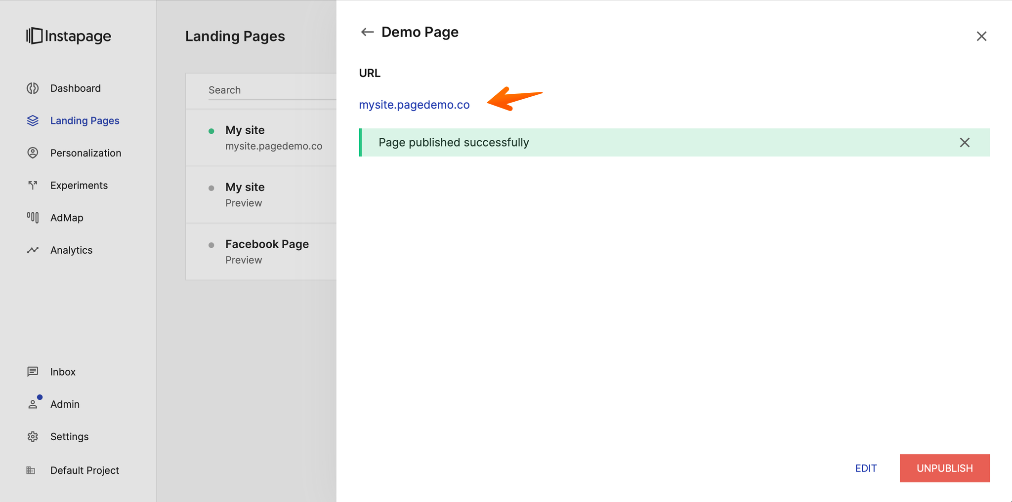 Настройки домена